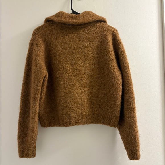 Wilfred Free Brown Wool and Alpaca Sweater - Picture 3 of 5